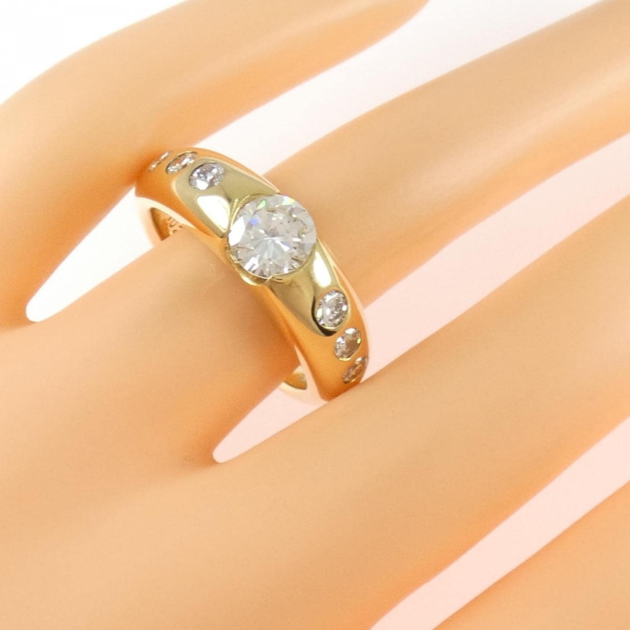K18YG ダイヤモンド リング 1.02CT