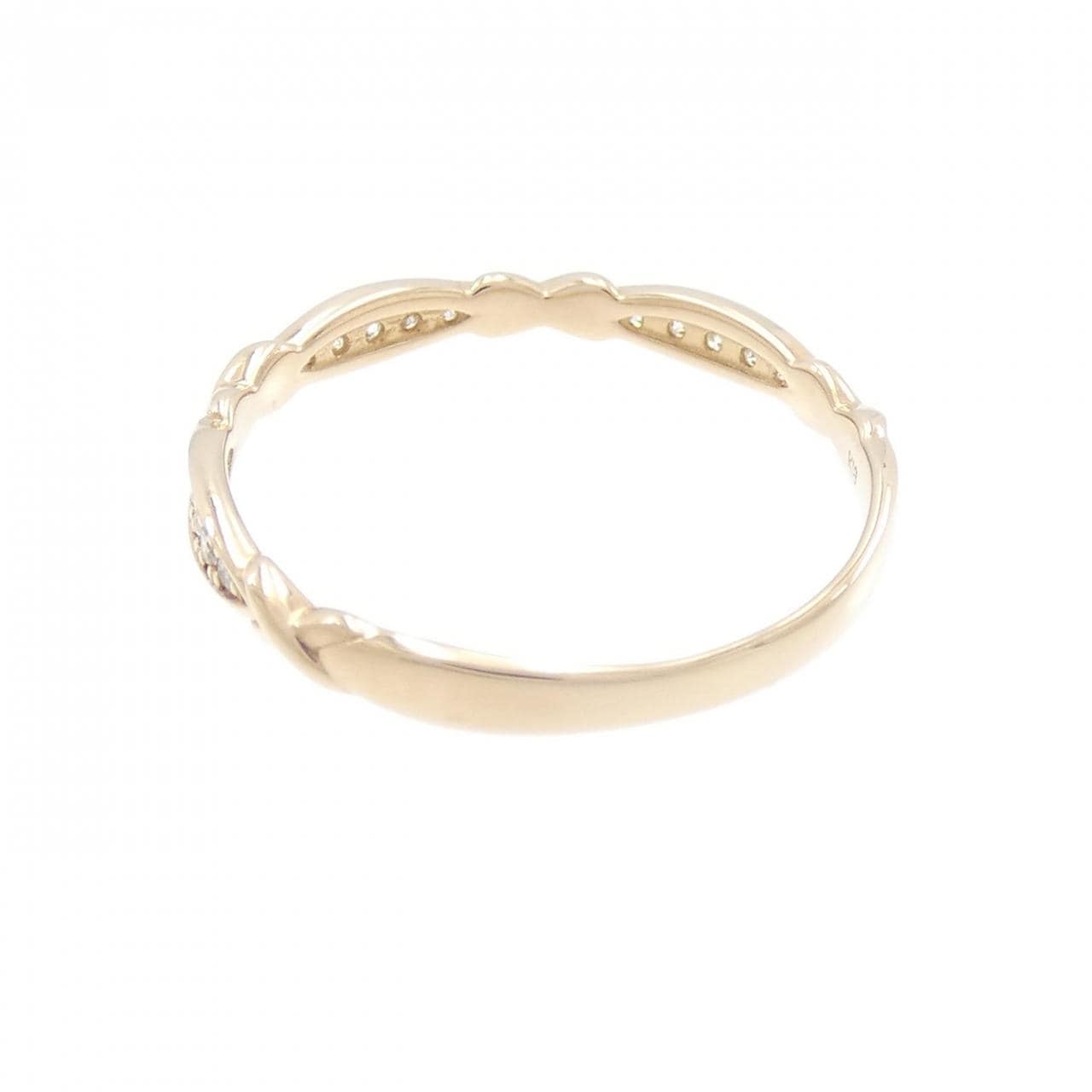 [新品] K18PG鑽石戒指 0.10CT