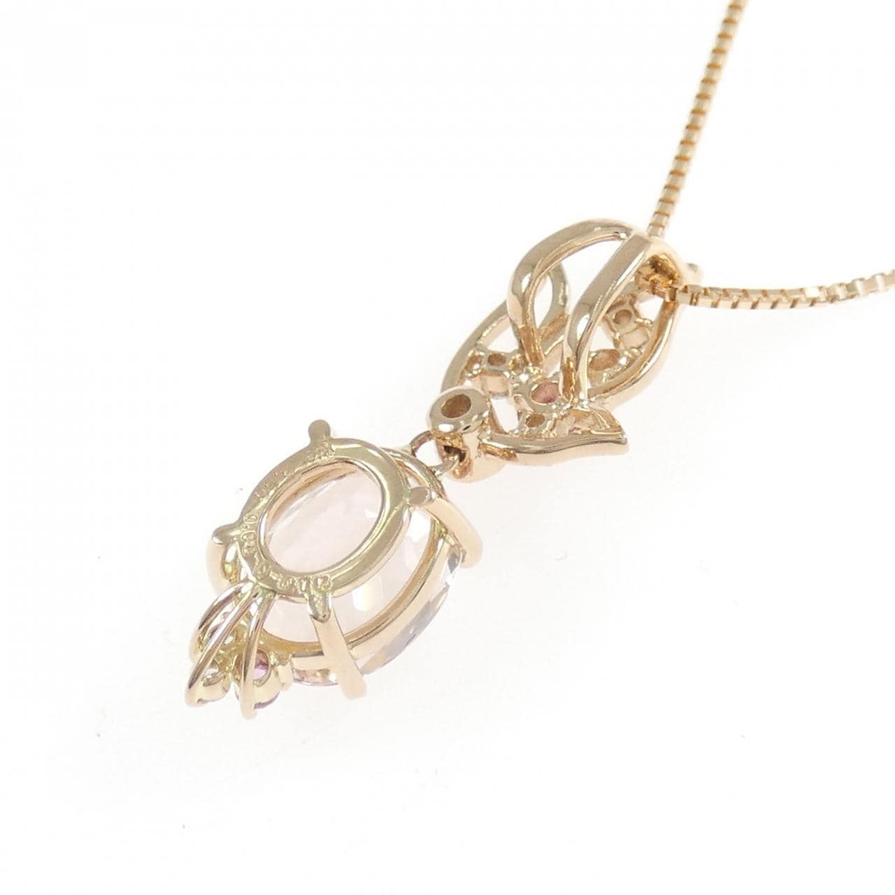 K18PG モルガナイト ネックレス 2.30CT