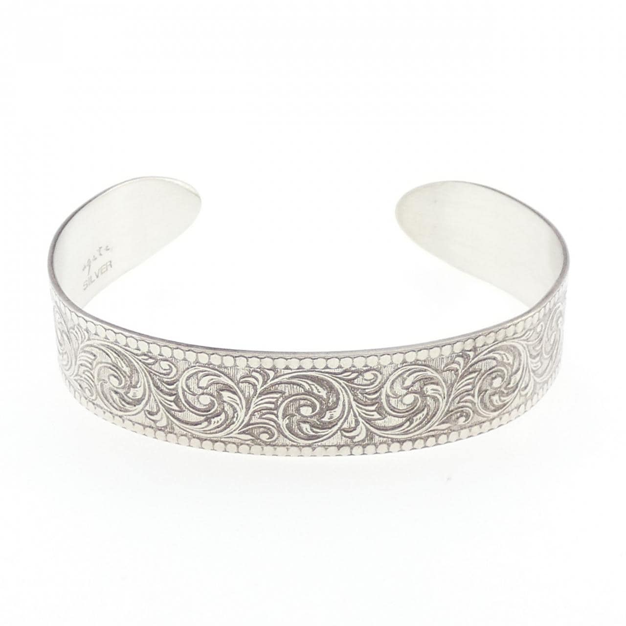 アガット シルバー バングル