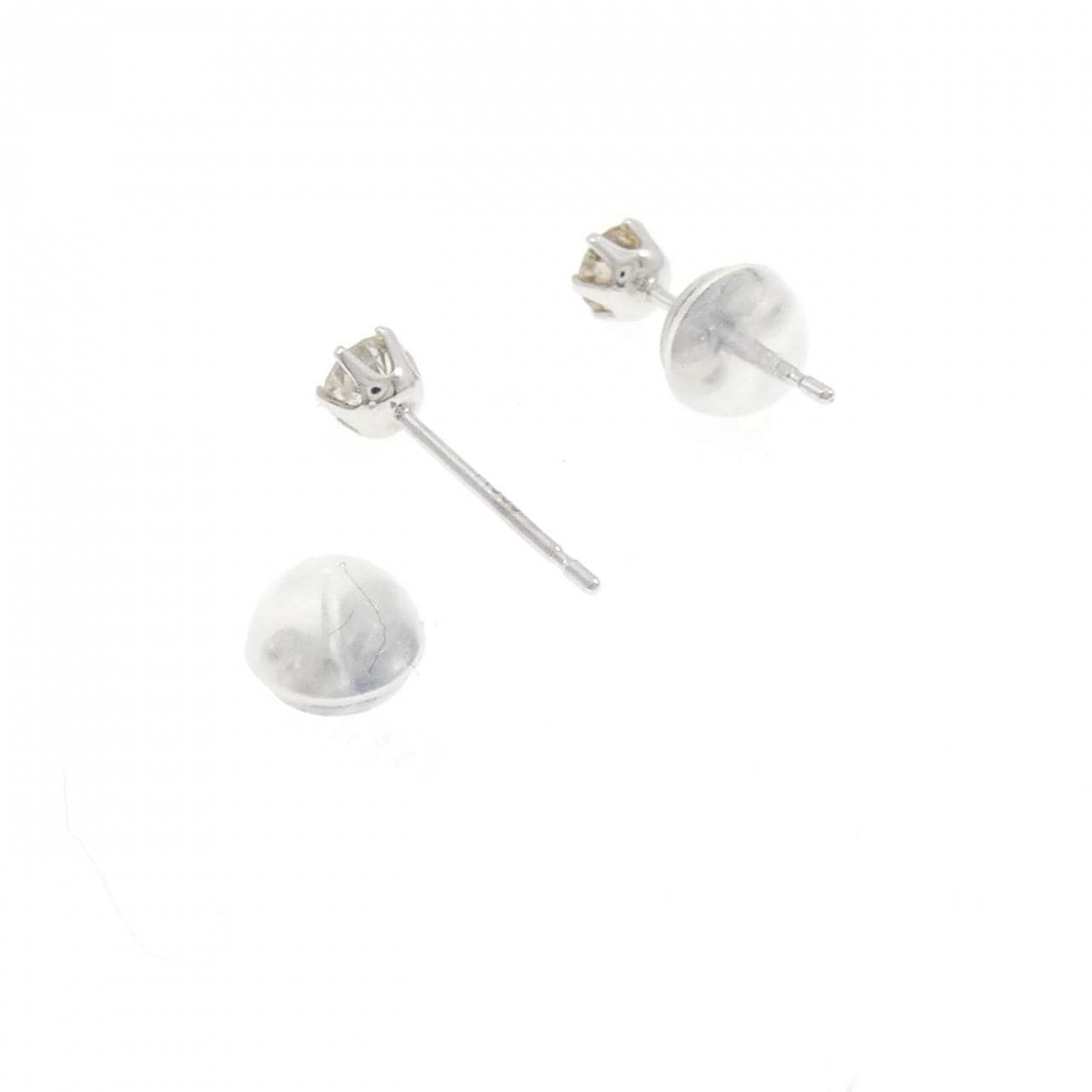 PT900 ソリティア ダイヤモンド ピアス 0.30CT