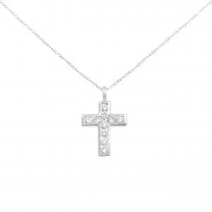 PT900/PT850 クロス ダイヤモンド ネックレス 0.20CT