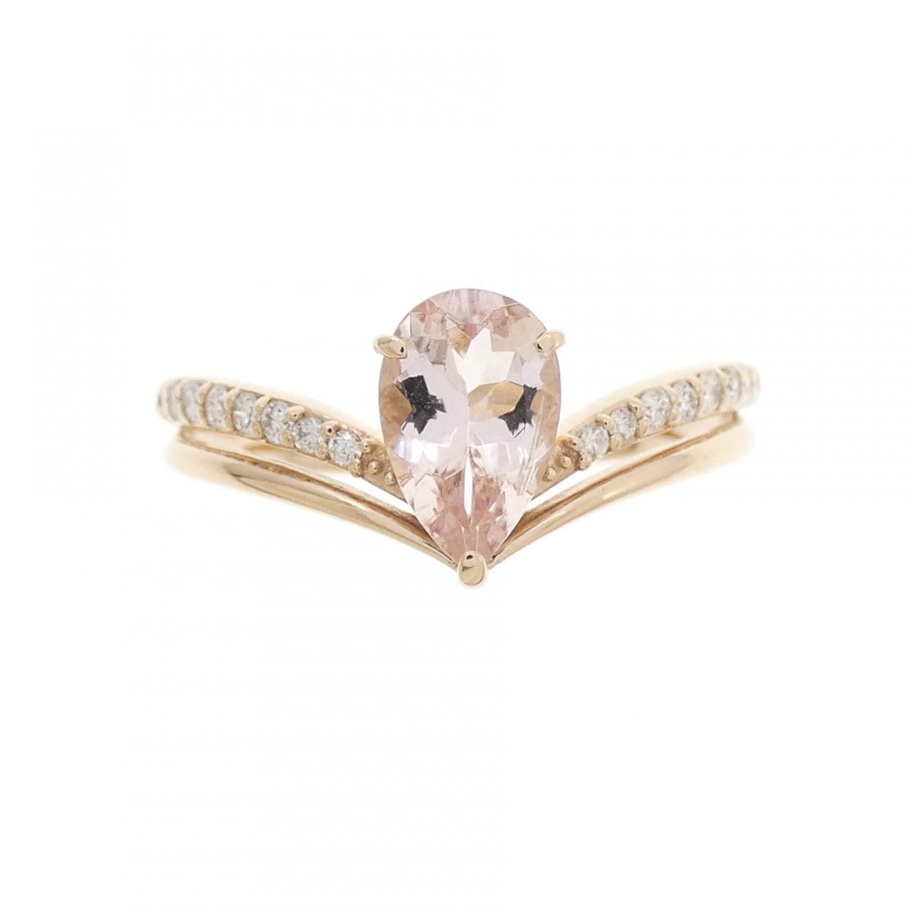 K18PG モルガナイト リング 0.68CT