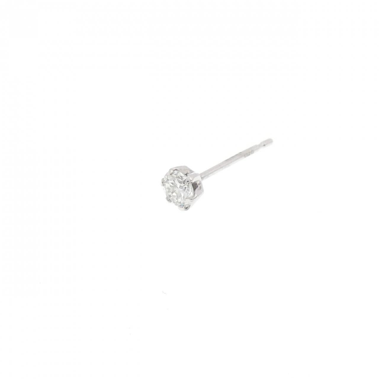 PT900 ダイヤモンド ピアス 0.10CT 片耳