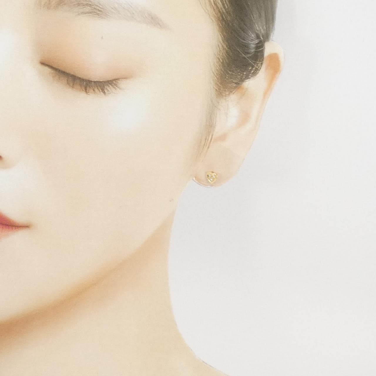 ペルリータ･ミキモト ハート ダイヤモンド ピアス 0.06CT