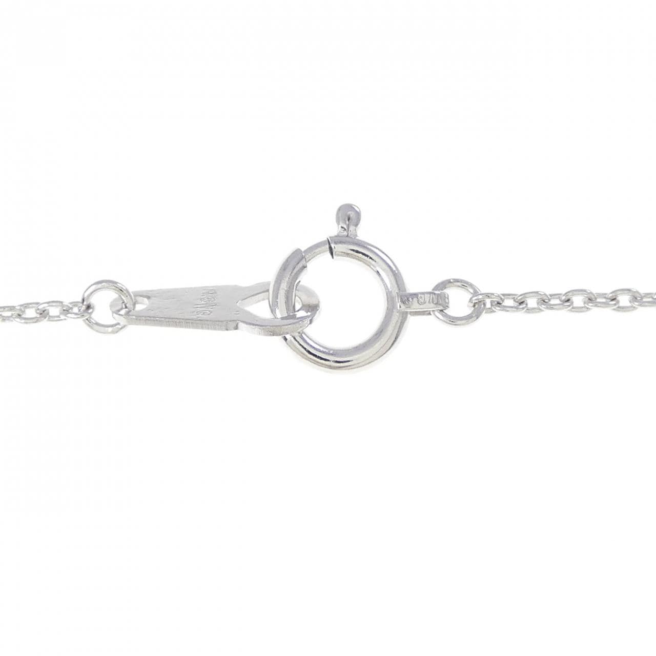 K18WG クロス ダイヤモンド ネックレス 0.60CT