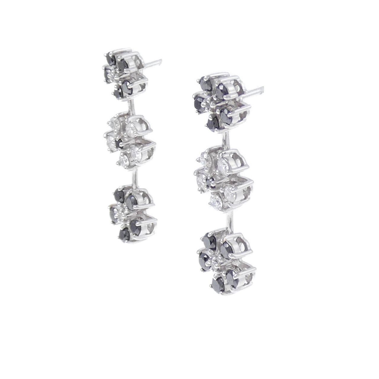 K18WG 0.40ct ダイヤモンドフラワーピアス | www.ibnuumar.sch.id