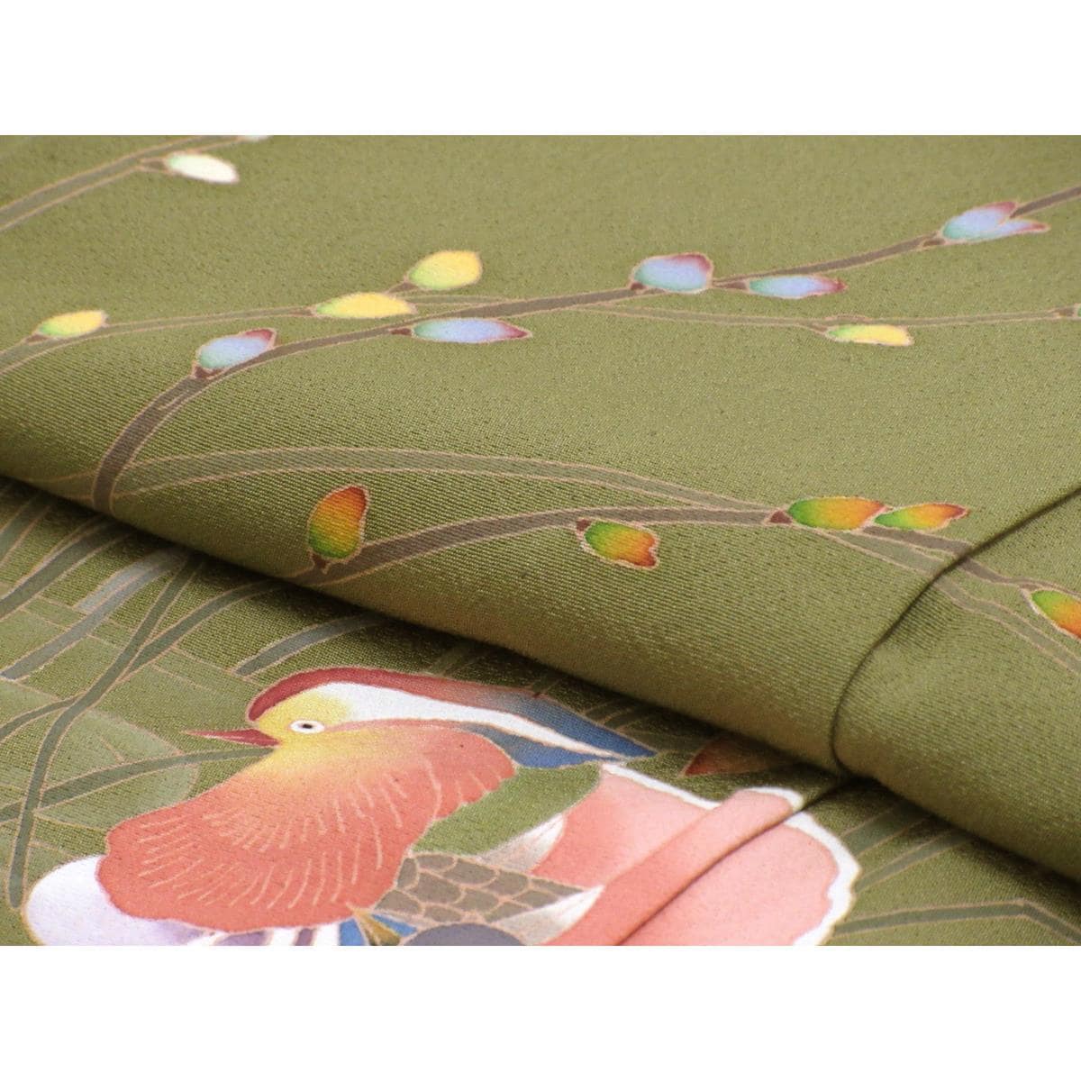 単衣　訪問着　友禅加工