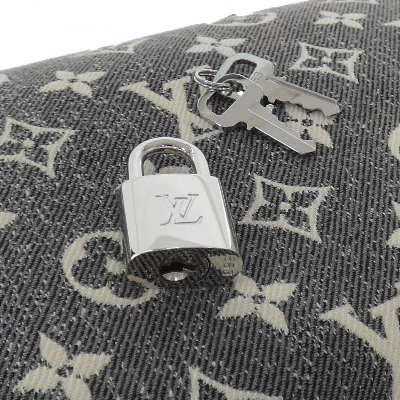 ルイヴィトン モノグラム ジャカード デニム スピーディ バンドリエール 25cm M21464 ボストンバッグ