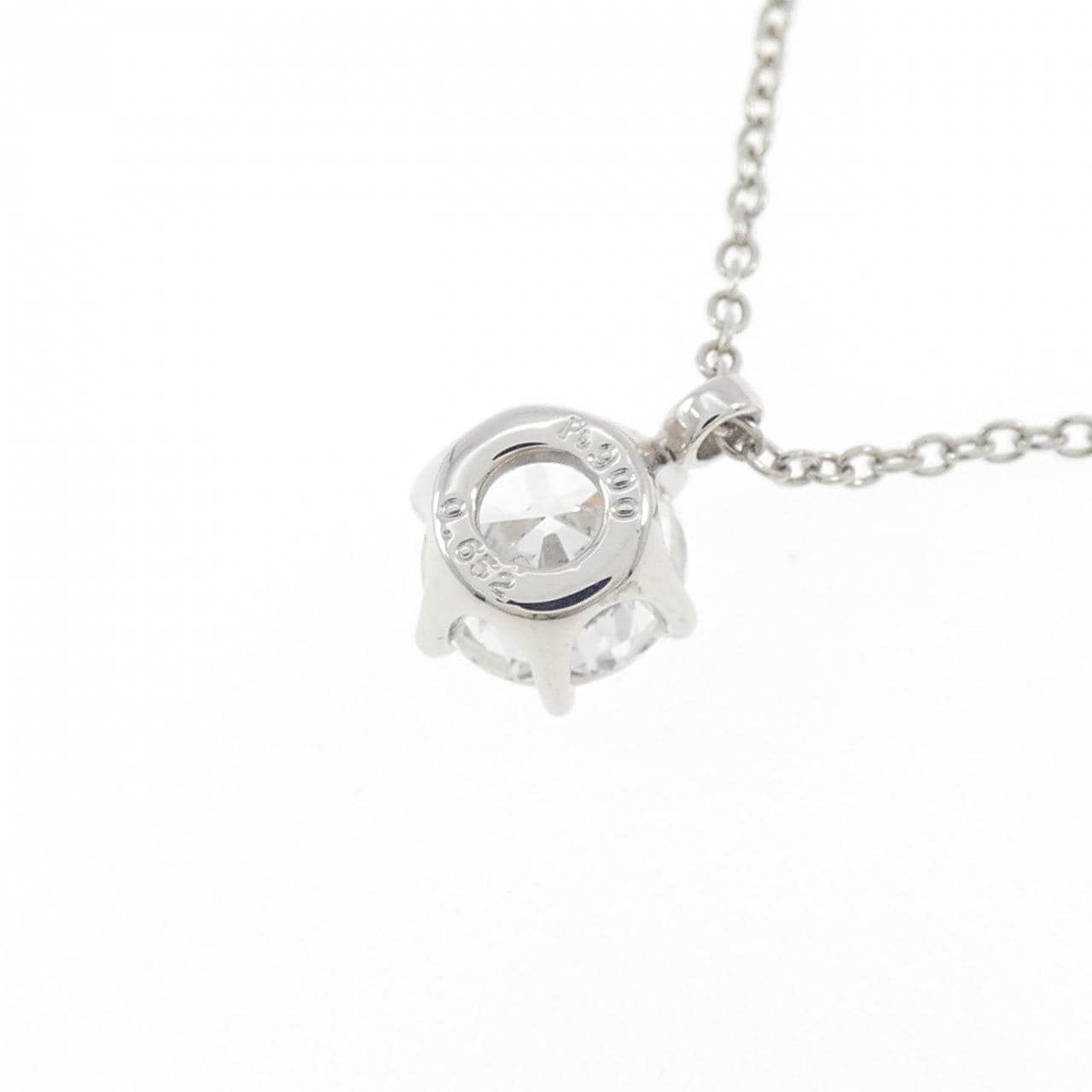 PT900/PT850 ダイヤモンド ネックレス 0.652CT F VS2 VG