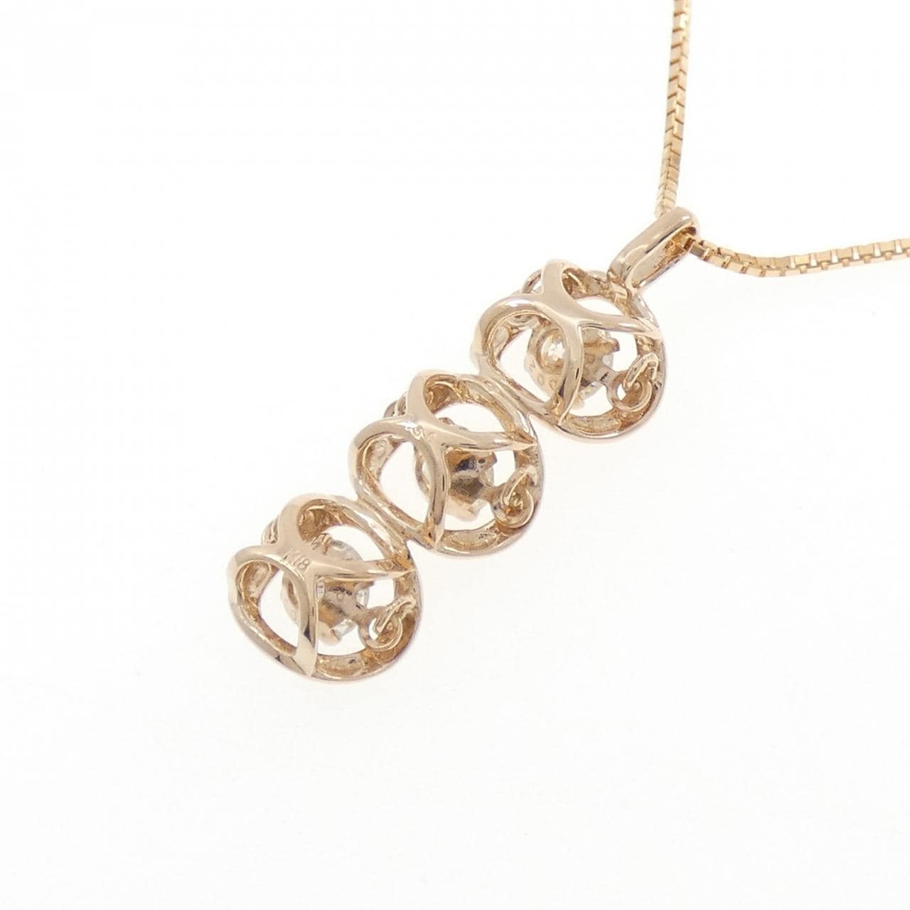 K18PG ダイヤモンド ネックレス 0.50CT