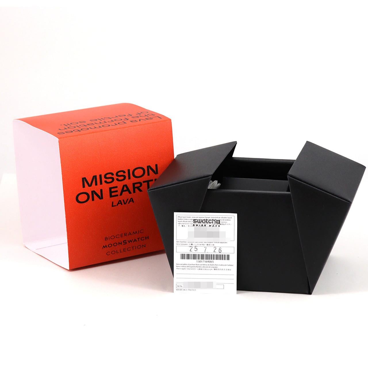 スウォッチ スウォッチxオメガ･ミッションオンアース LAVA SO33O100 バイオセラミック クォーツ