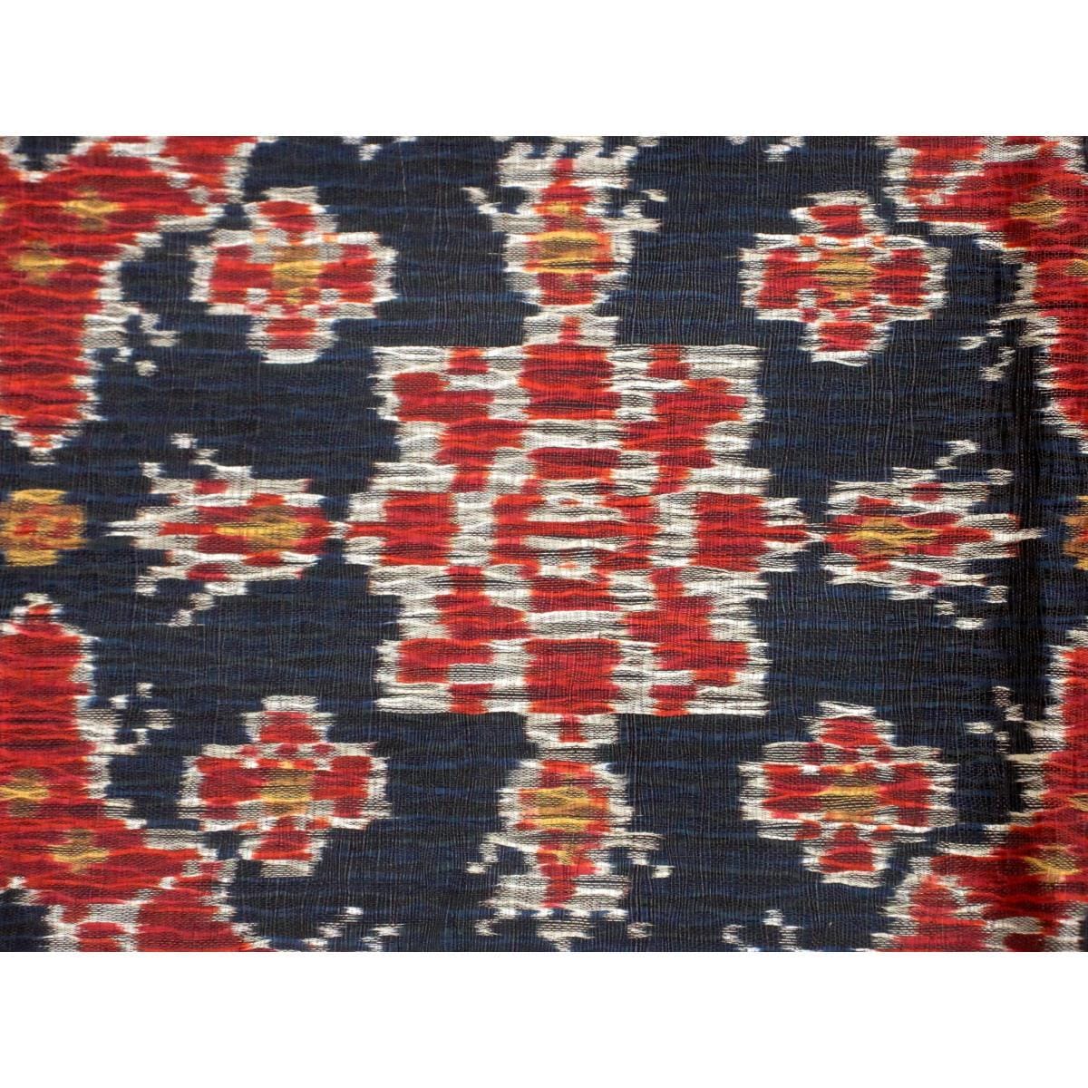 袋带茧绸编织全通图案