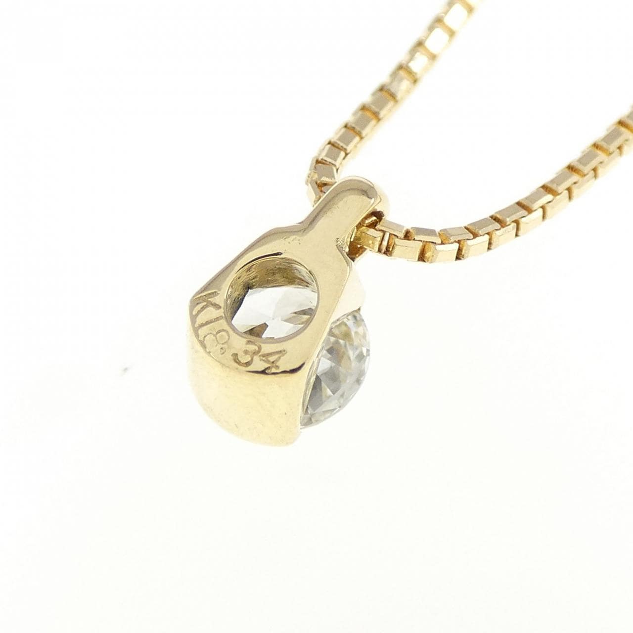 K18YG ダイヤモンド ネックレス 0.34CT