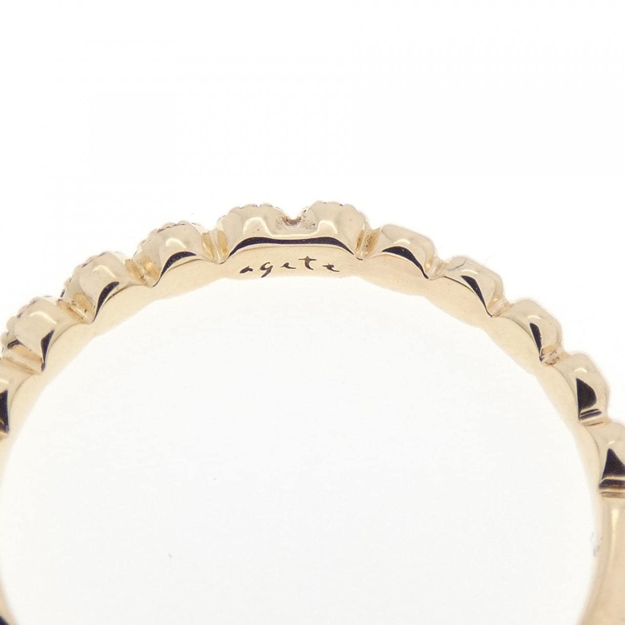 アガット ダイヤモンド リング 0.07CT
