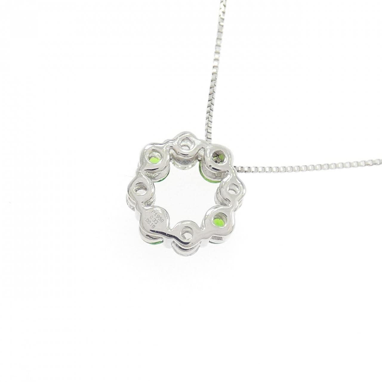 PT950/PT850 デマントイドガーネット ネックレス 0.33CT