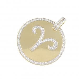 750YG 牡羊座 ダイヤモンド ペンダント