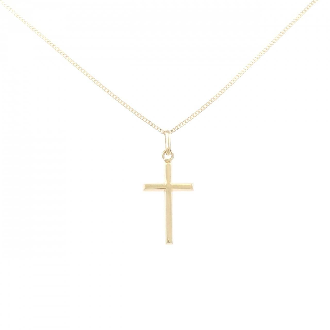 K18YG クロス ネックレス