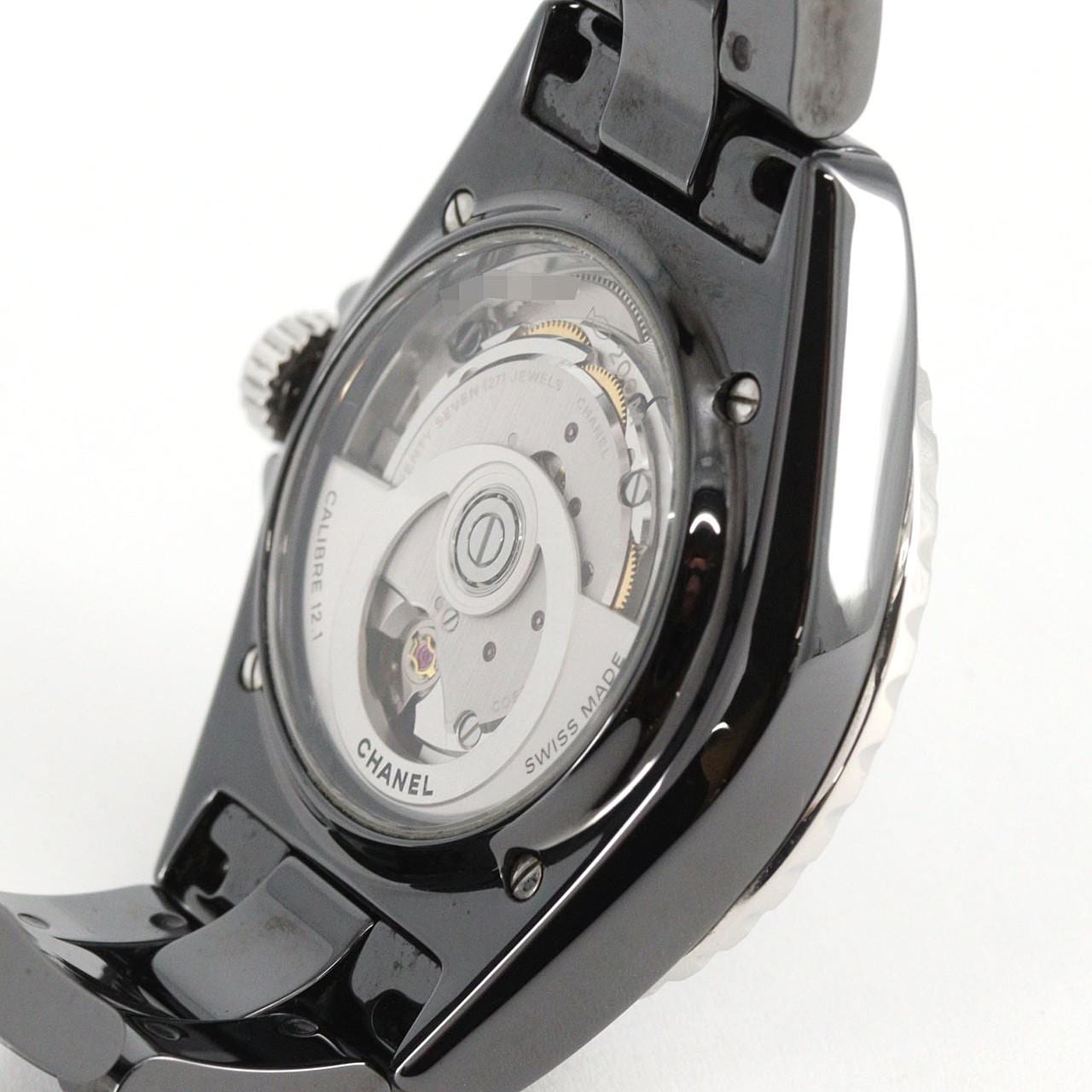 シャネル J12ファントムキャリバー12.1 38mmセラミック H6185 セラミック 自動巻