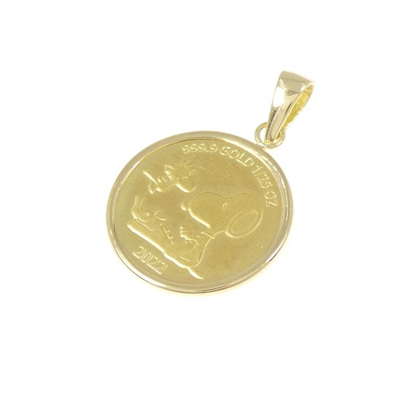 K18YG(枠) コイン ペンダント