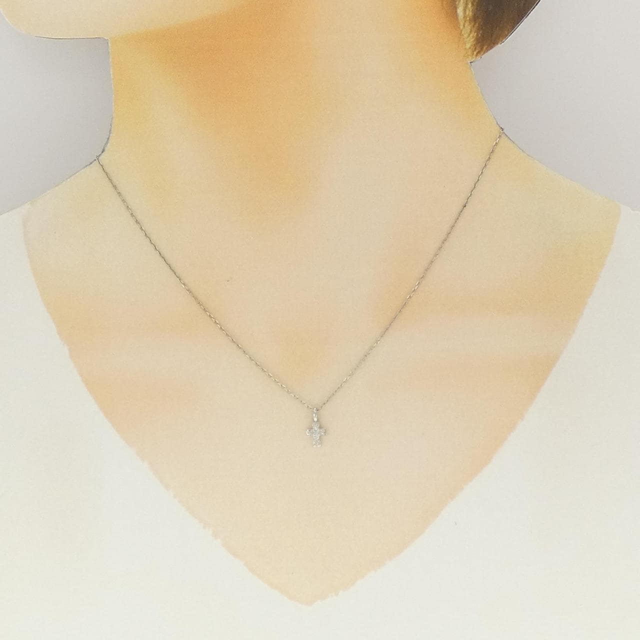 PT850 クロス ダイヤモンド ネックレス