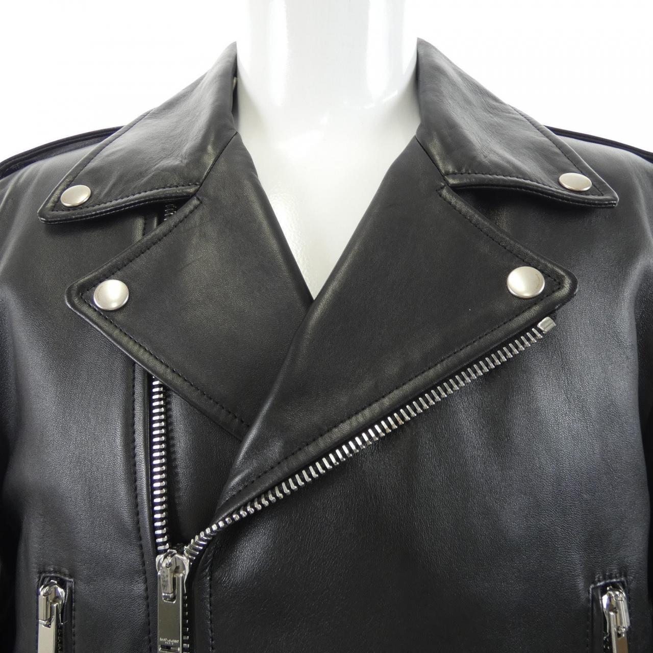 サンローラン SAINT LAURENT L01O　クラシックモーターサイクルジャケット 484284 レザーライダースジャケット