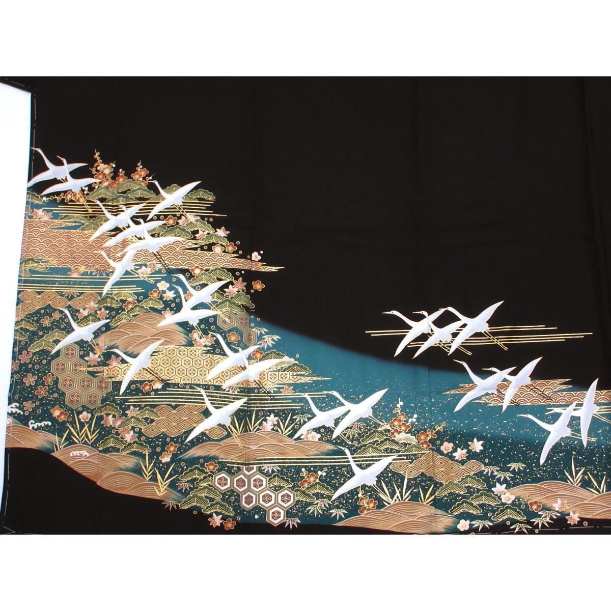 【未使用品】留袖　友禅金彩加工　石持