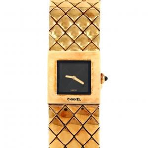 【ノーメンテナンス特価】シャネル マトラッセ YG YG クォーツ