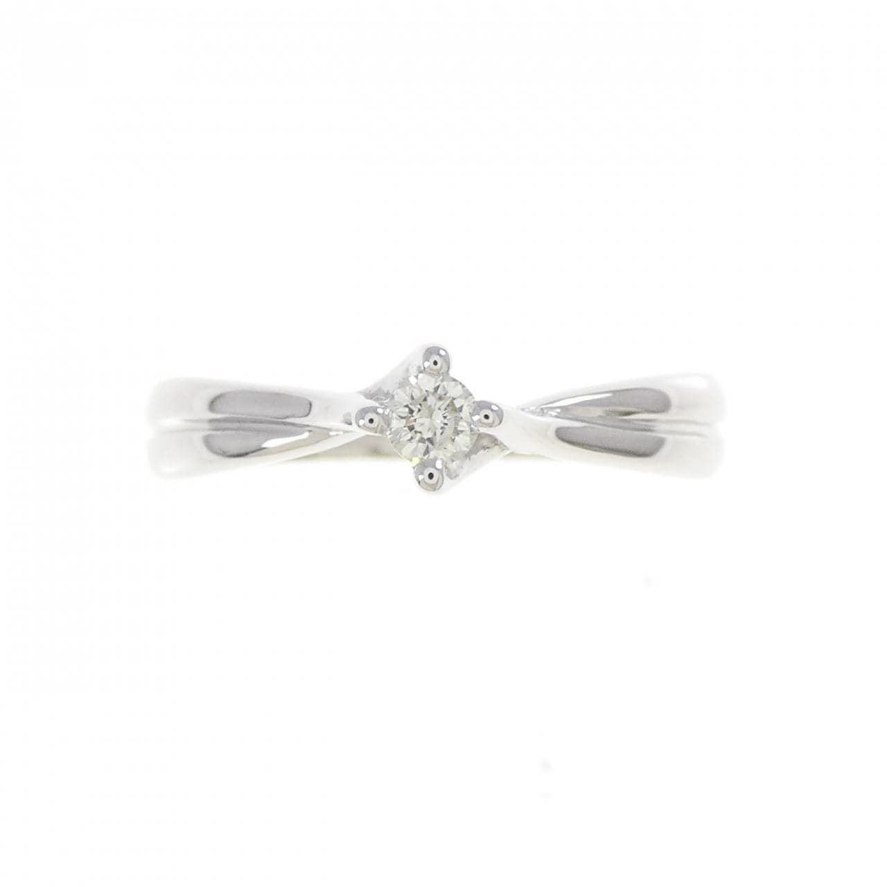 K18WG ダイヤモンド リング 0.08CT