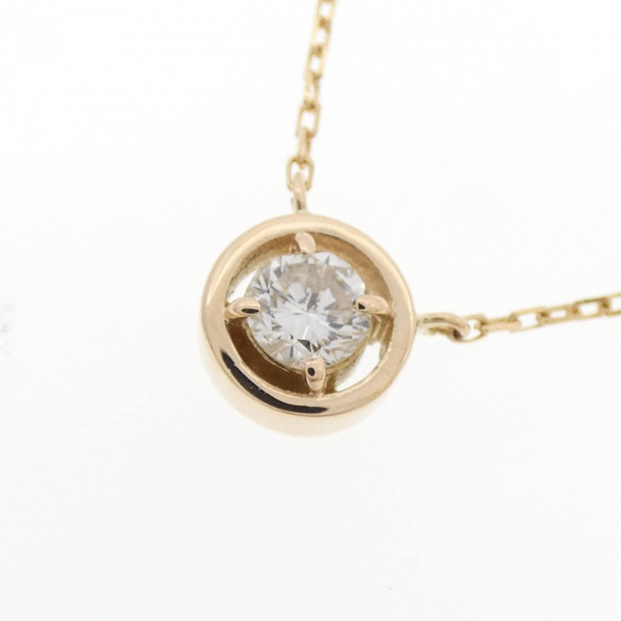 K18YG ダイヤモンド ネックレス 0.28CT