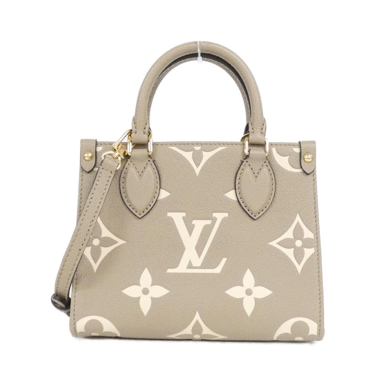 LOUIS VUITTON Bicolor Monogram Empreinte On The Go BB M47054 Bag