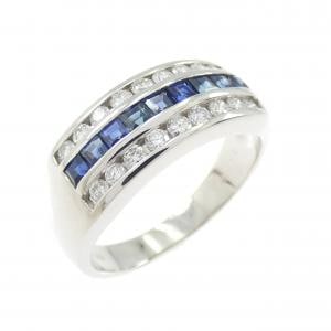 PT900 サファイヤ リング 0.35CT