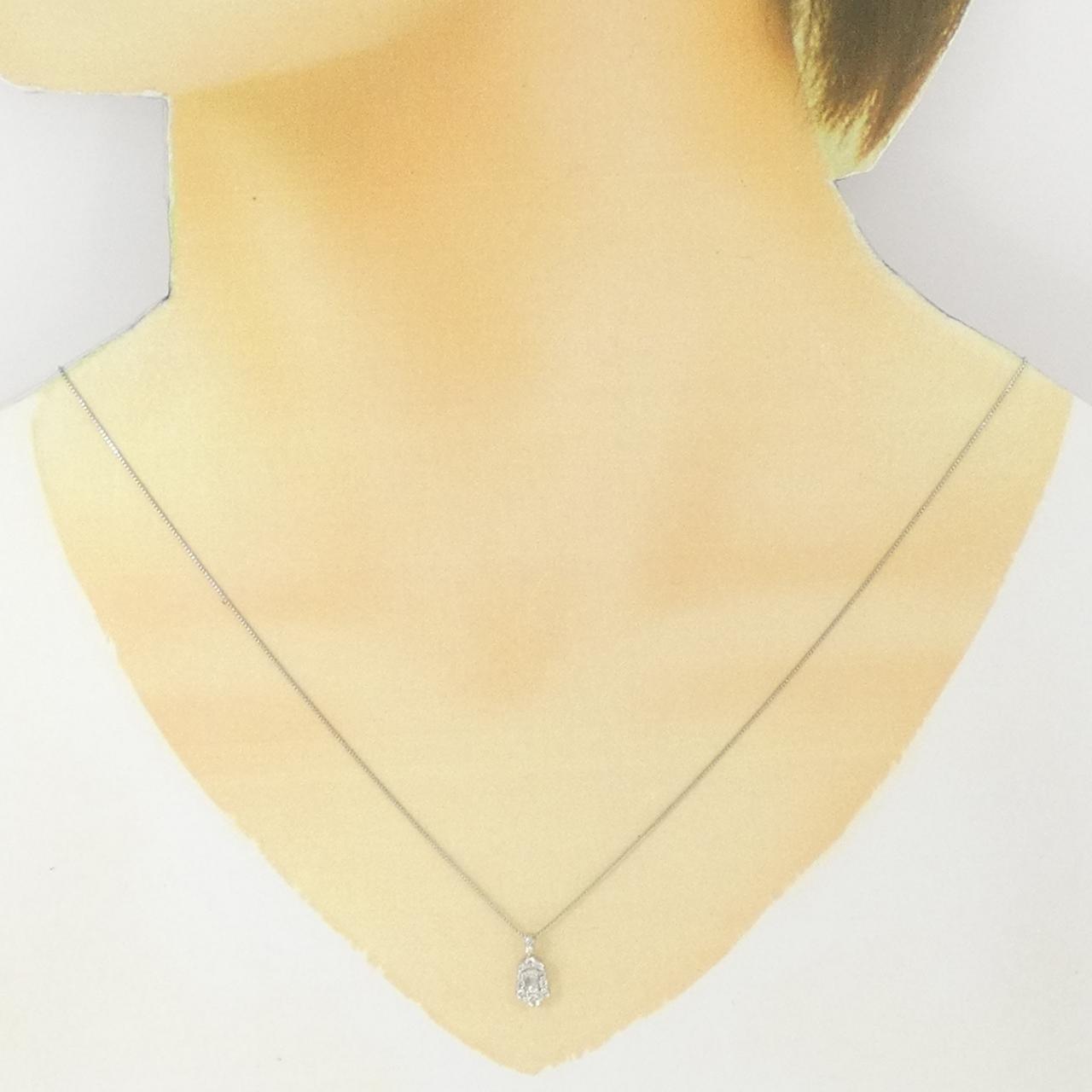 【新品】PT900/PT850 ダイヤモンド ネックレス 0.25CT