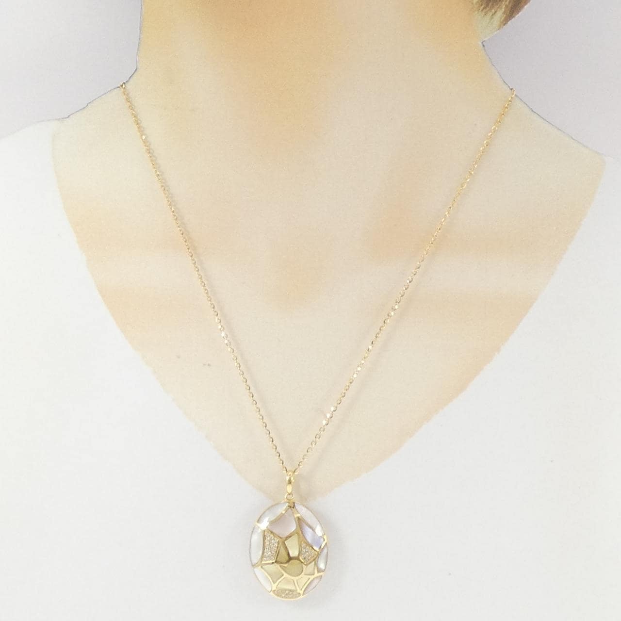 K18YG マザーオブパール ネックレス