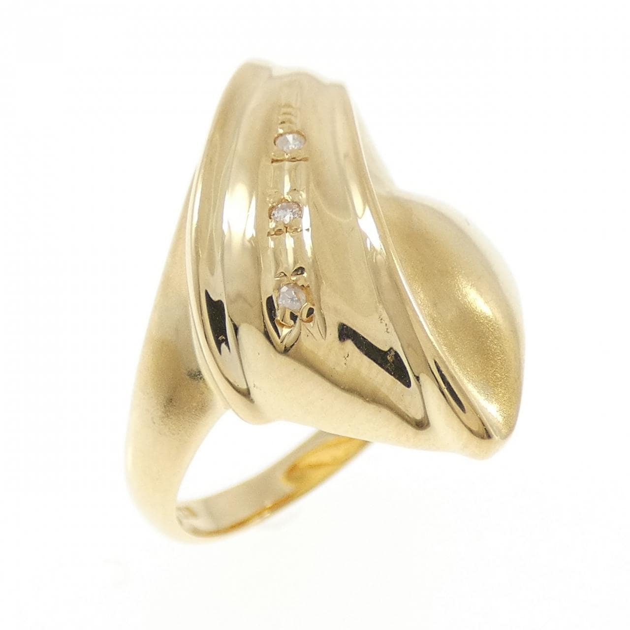 K18YG ダイヤモンド リング 0.02CT