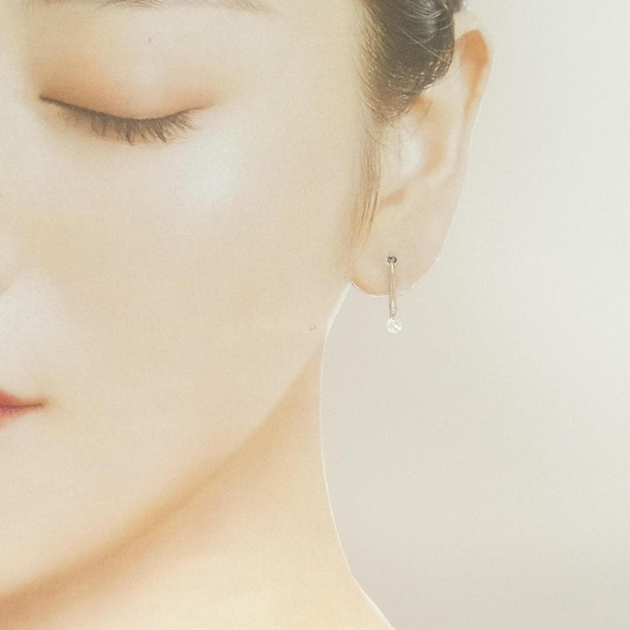 K18PG ダイヤモンド ピアス 0.40CT