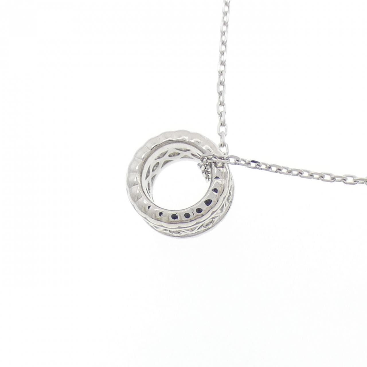 PT950/K18WG ダイヤモンド ネックレス