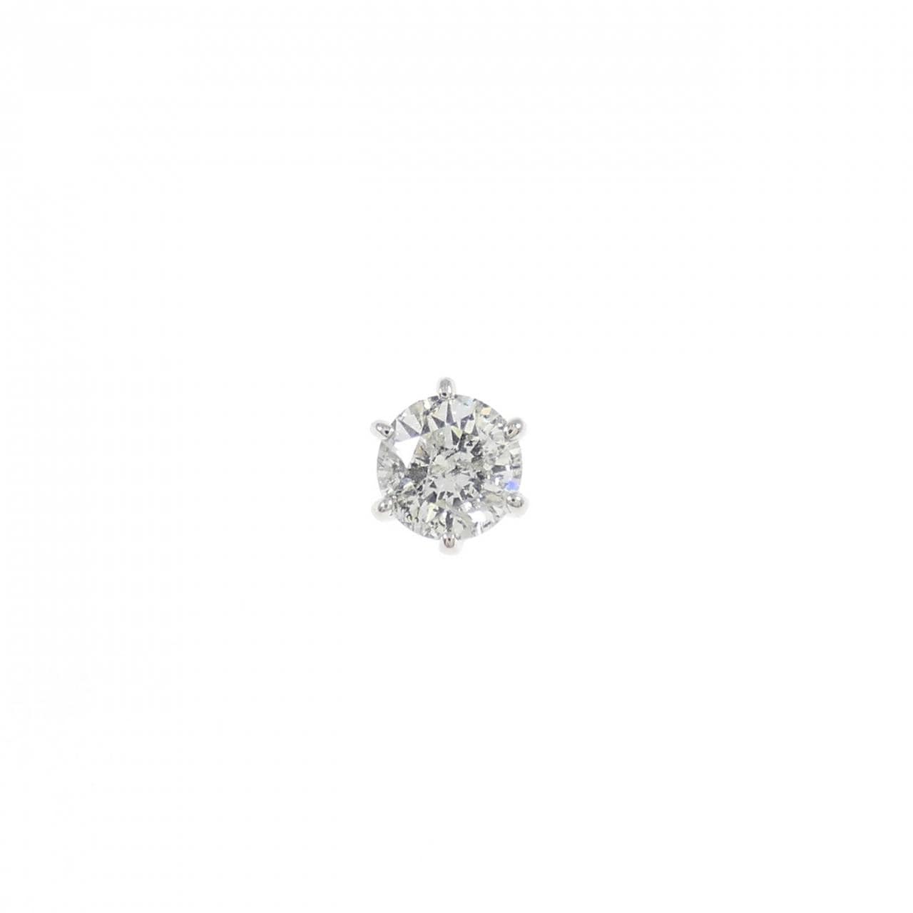 PT900 ソリティア ダイヤモンド ピアス 0.25CT 片耳