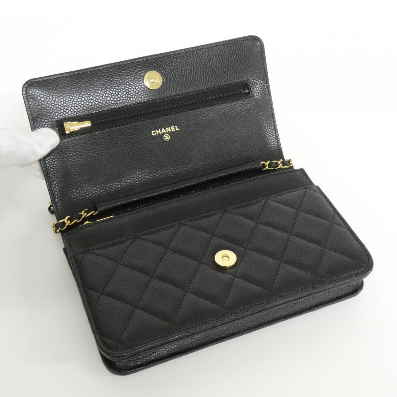 シャネル タイムレスクラシック ライン AP0250 チェーンウォレット