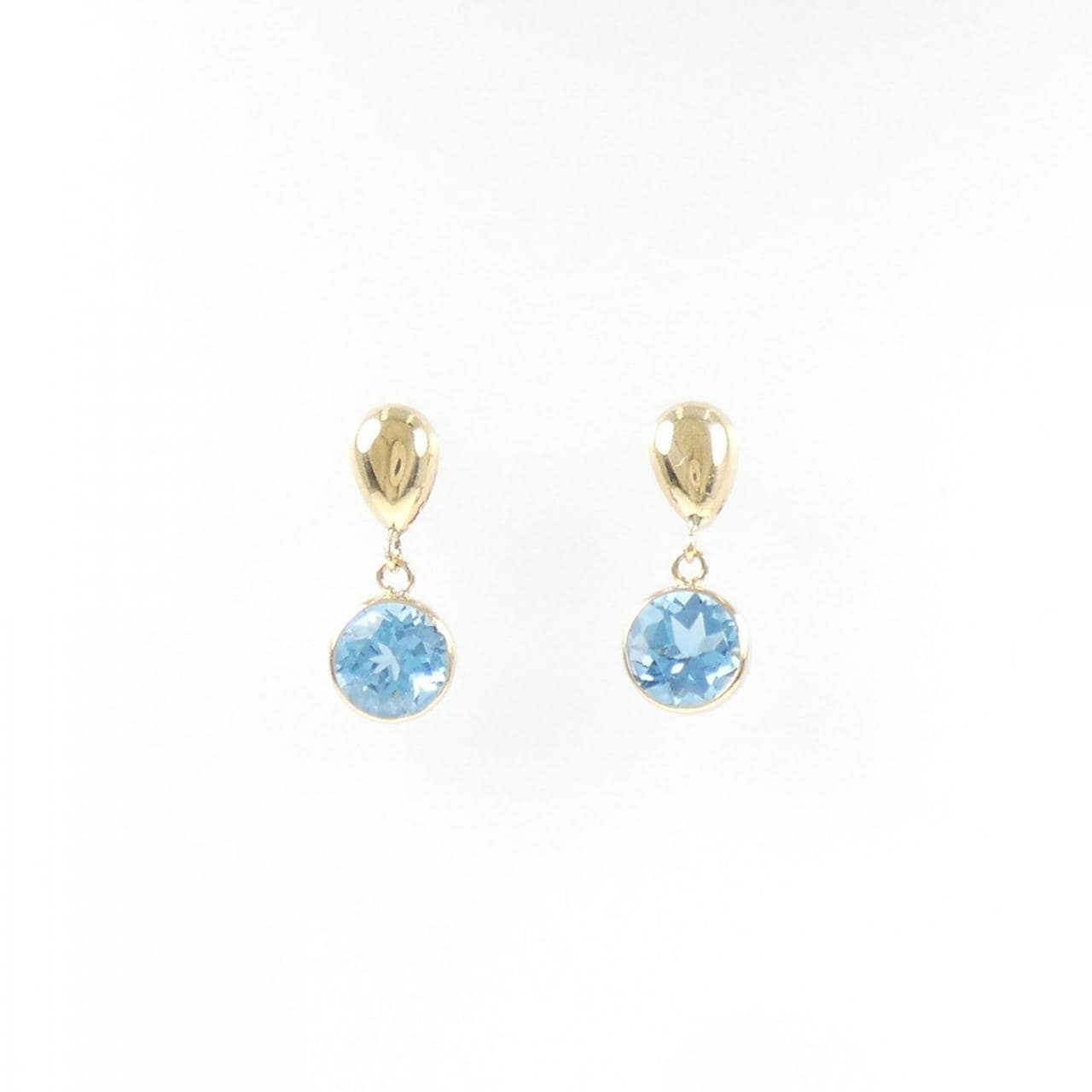 K18YG ブルートパーズ ピアス