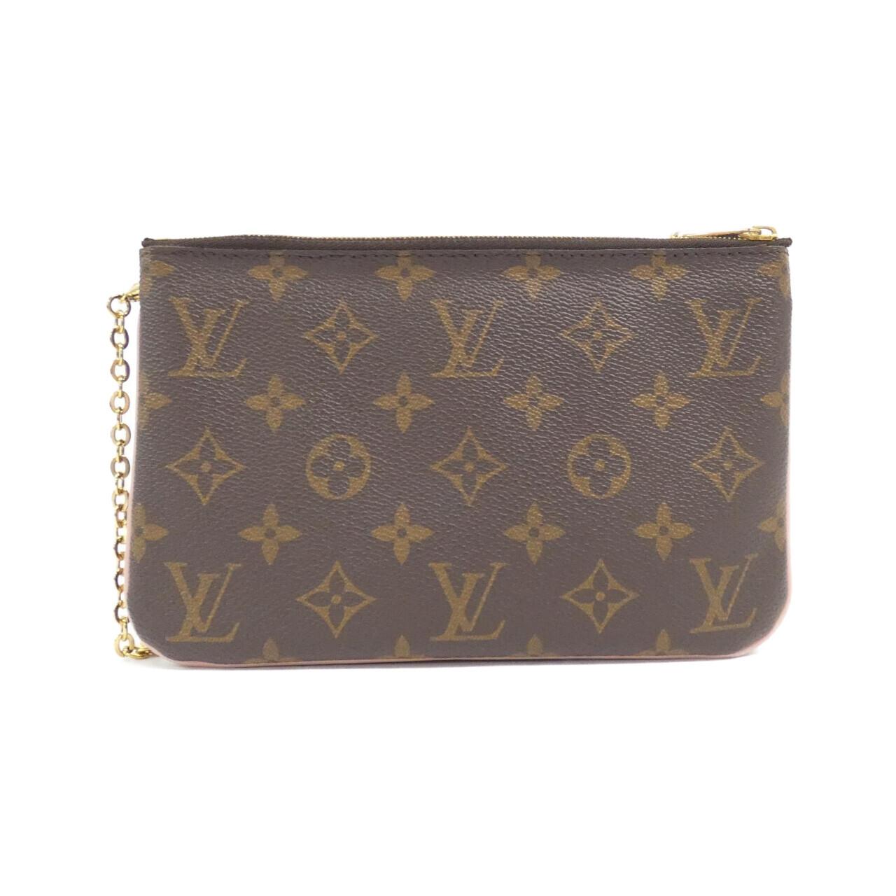 ルイヴィトン モノグラム(フラワー) ポシェット ドゥーブル ジップ M63905 ショルダーバッグ