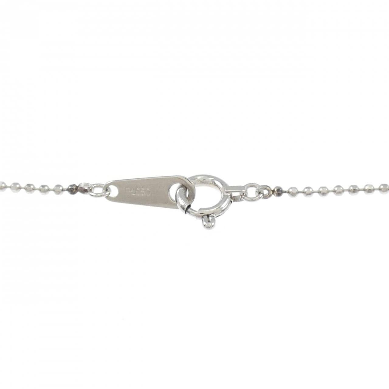 PT900/PT850 ソリティア ダイヤモンド ネックレス 0.37CT