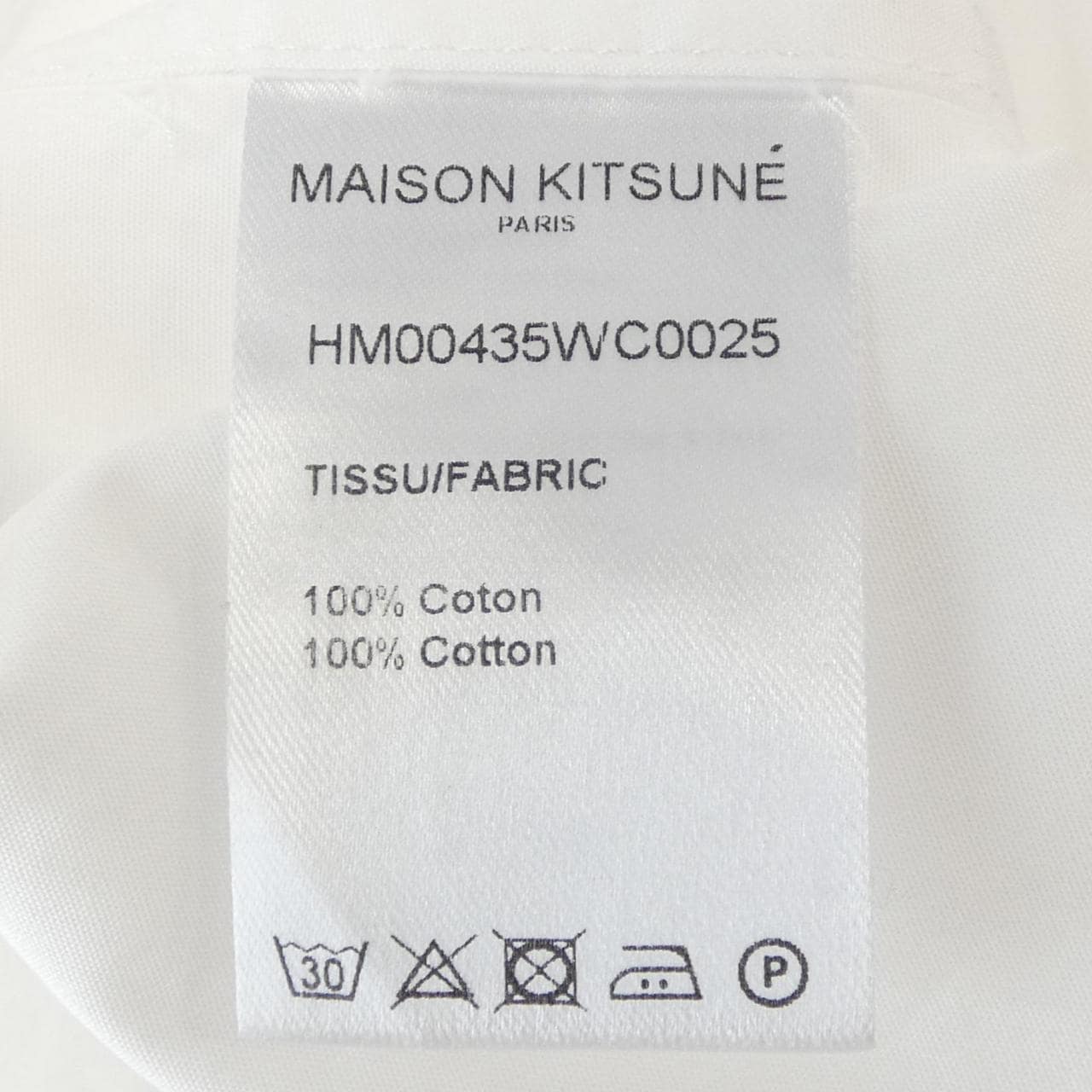 メゾンキツネ MAISON KITSUNE HM00435WC0025 シャツ