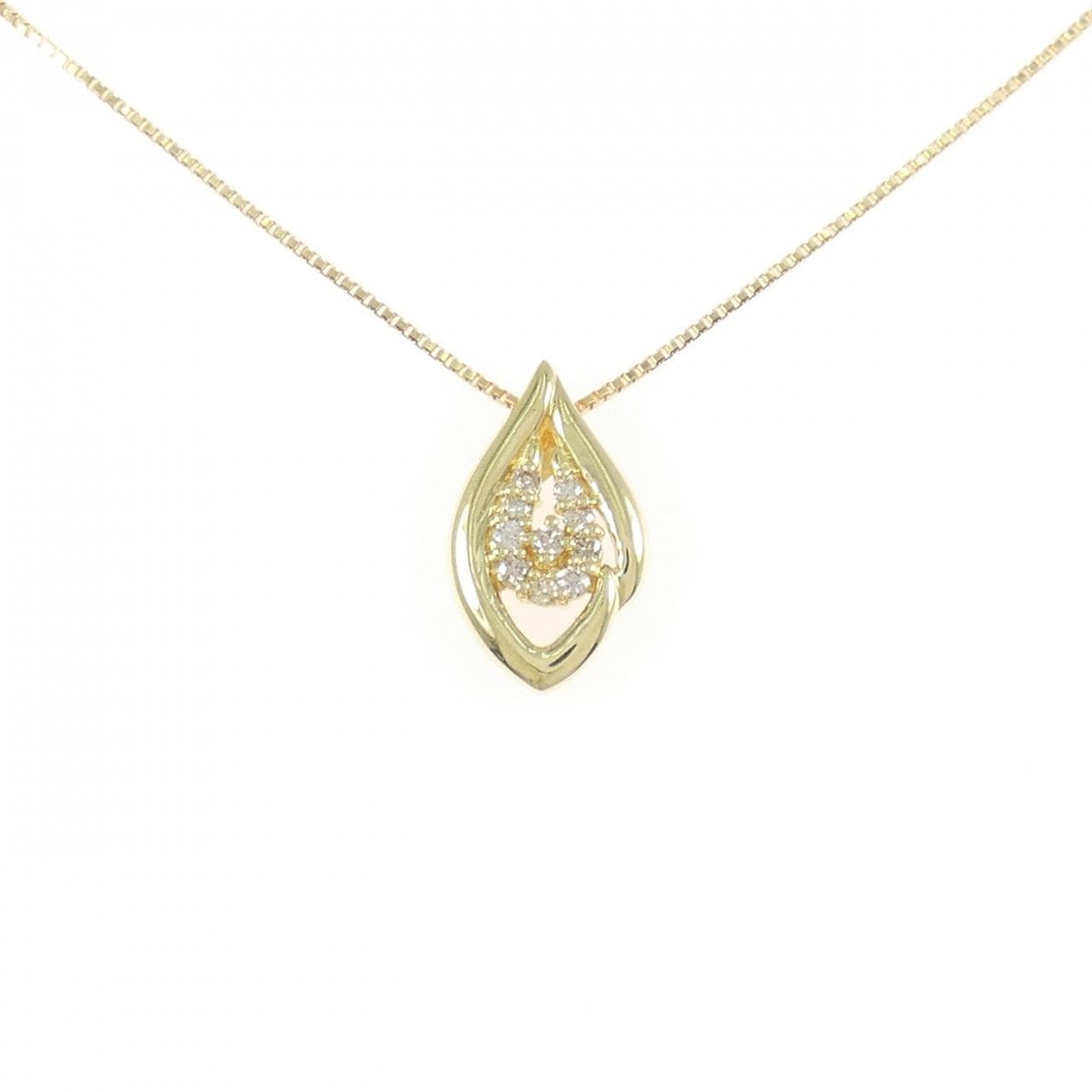 K18YG ダイヤモンド ネックレス 0.15CT
