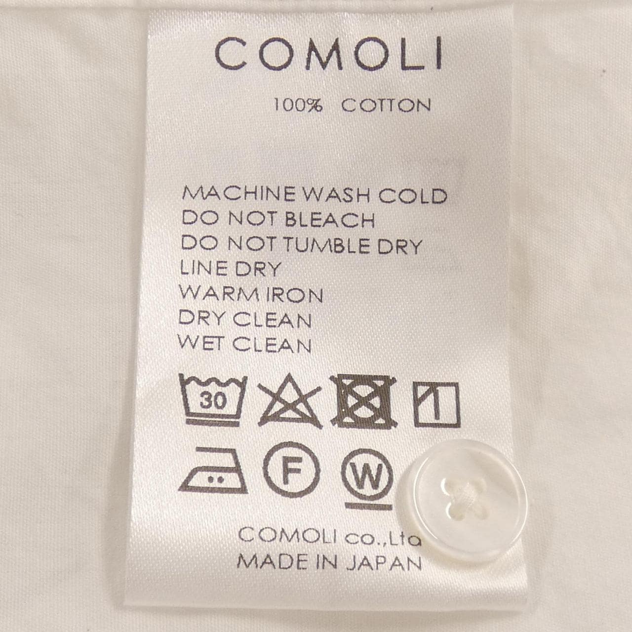 科莫裡COMOLI襯衫
