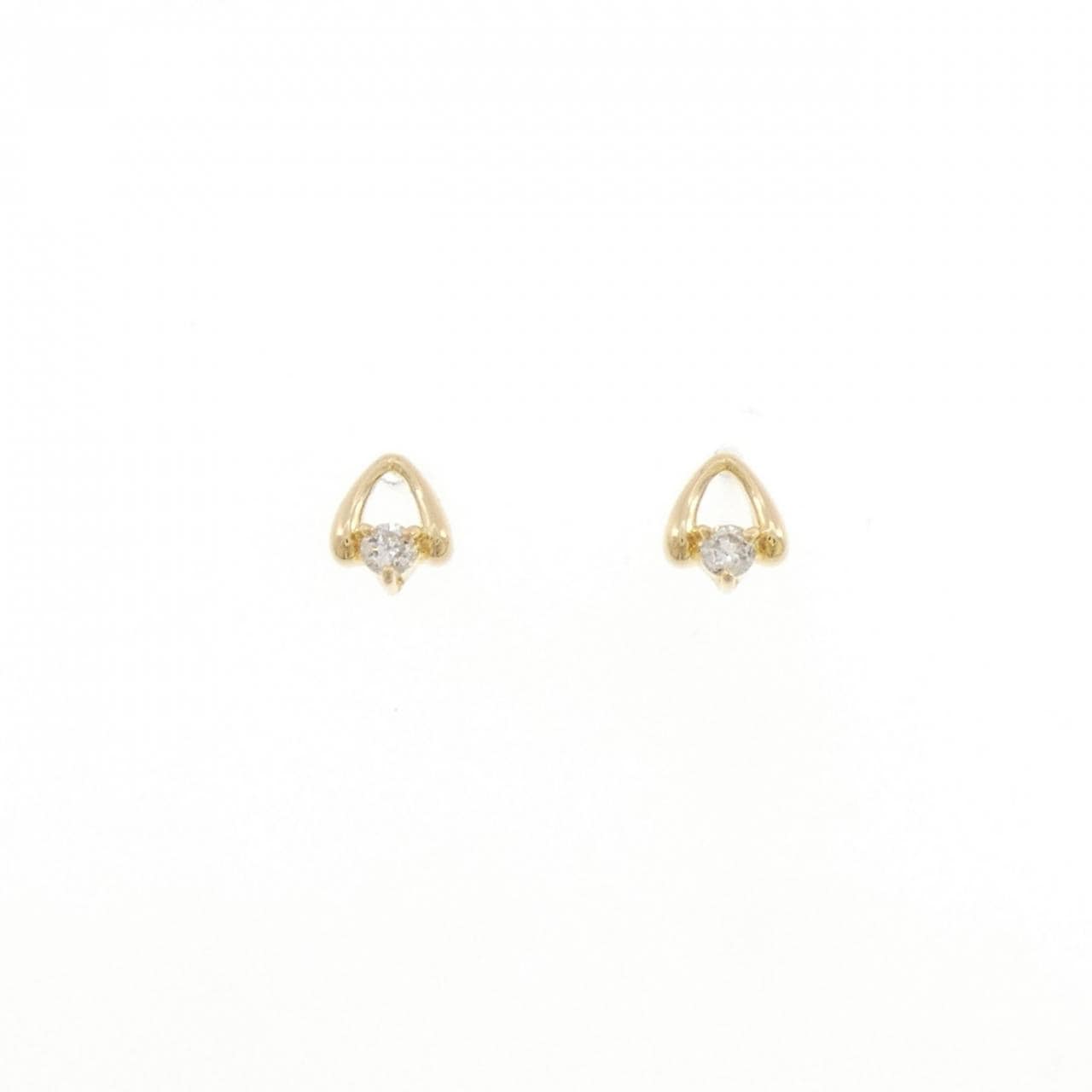 K18YG ダイヤモンド ピアス 0.10CT