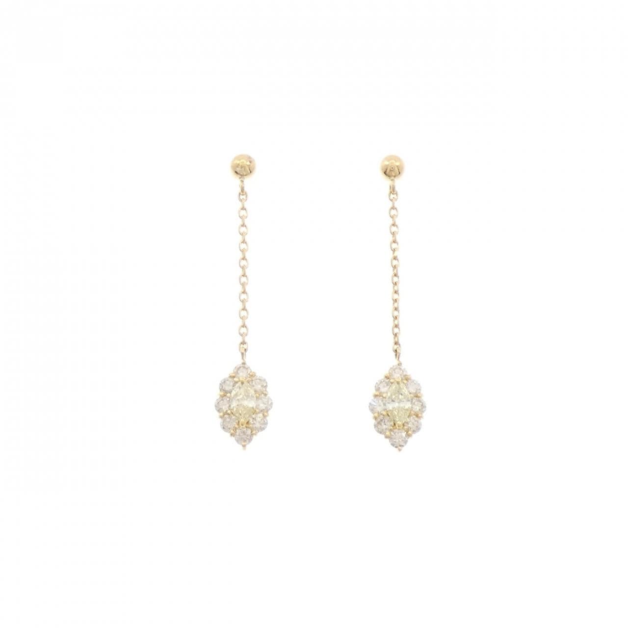 K18YG ダイヤモンド ピアス 0.52CT