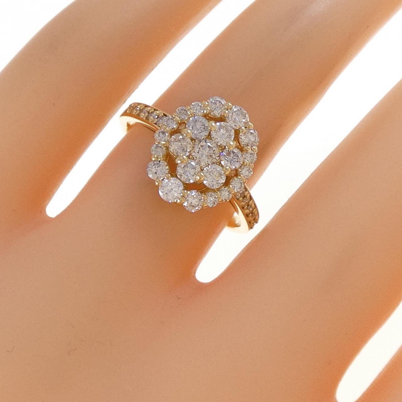 K18YG ダイヤモンド リング 1.00CT