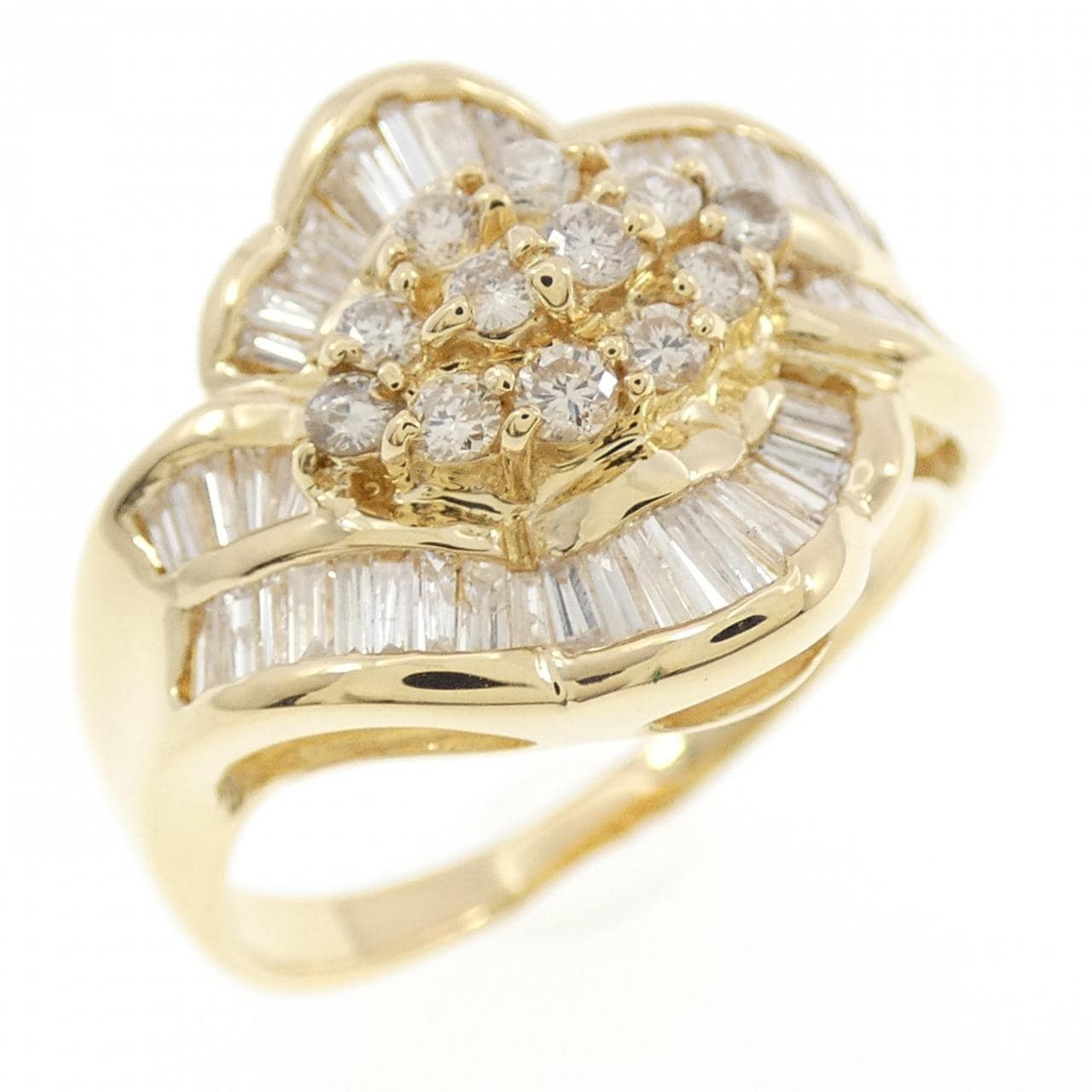 K18YG ダイヤモンド リング 0.80CT