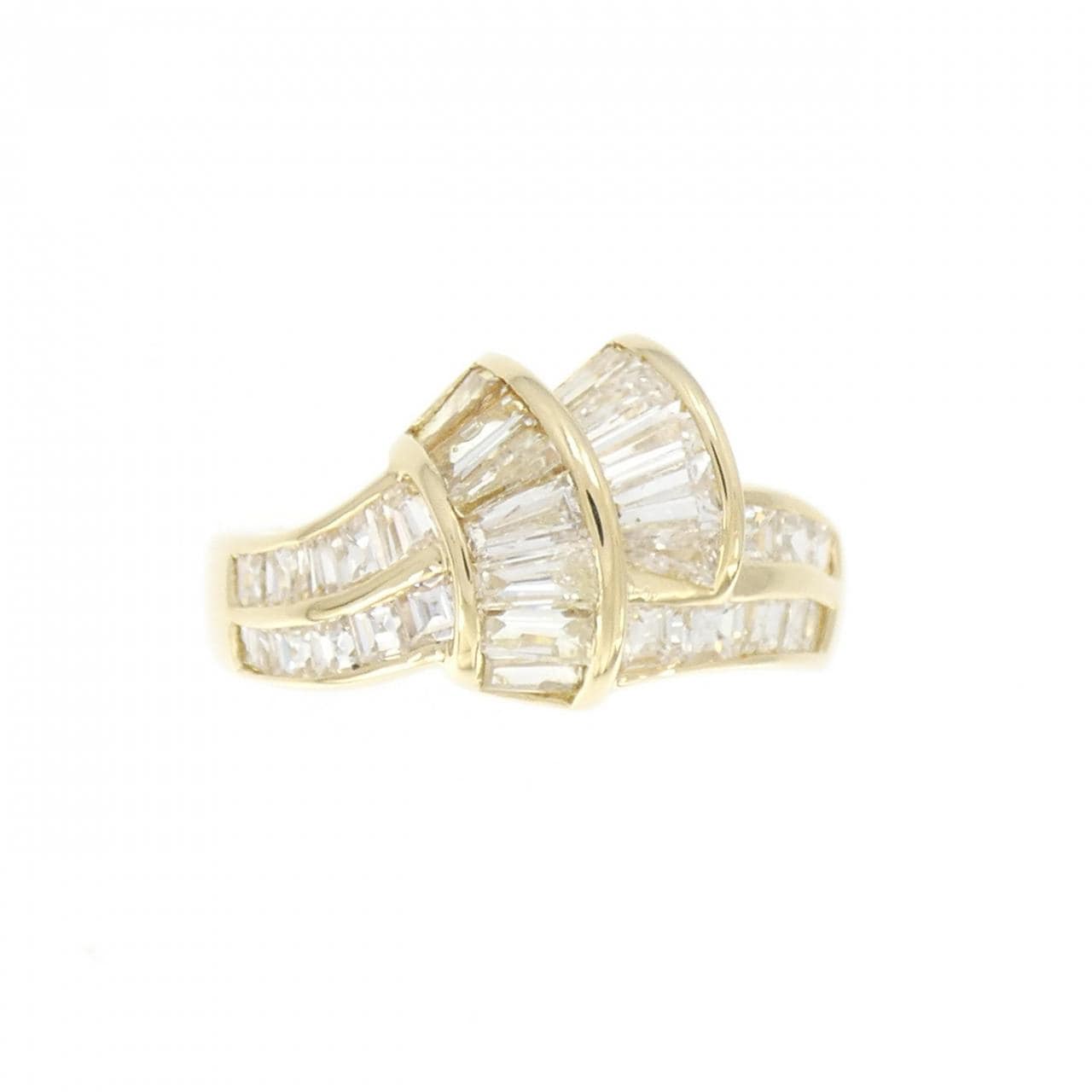 K18YG ダイヤモンド リング 1.36CT